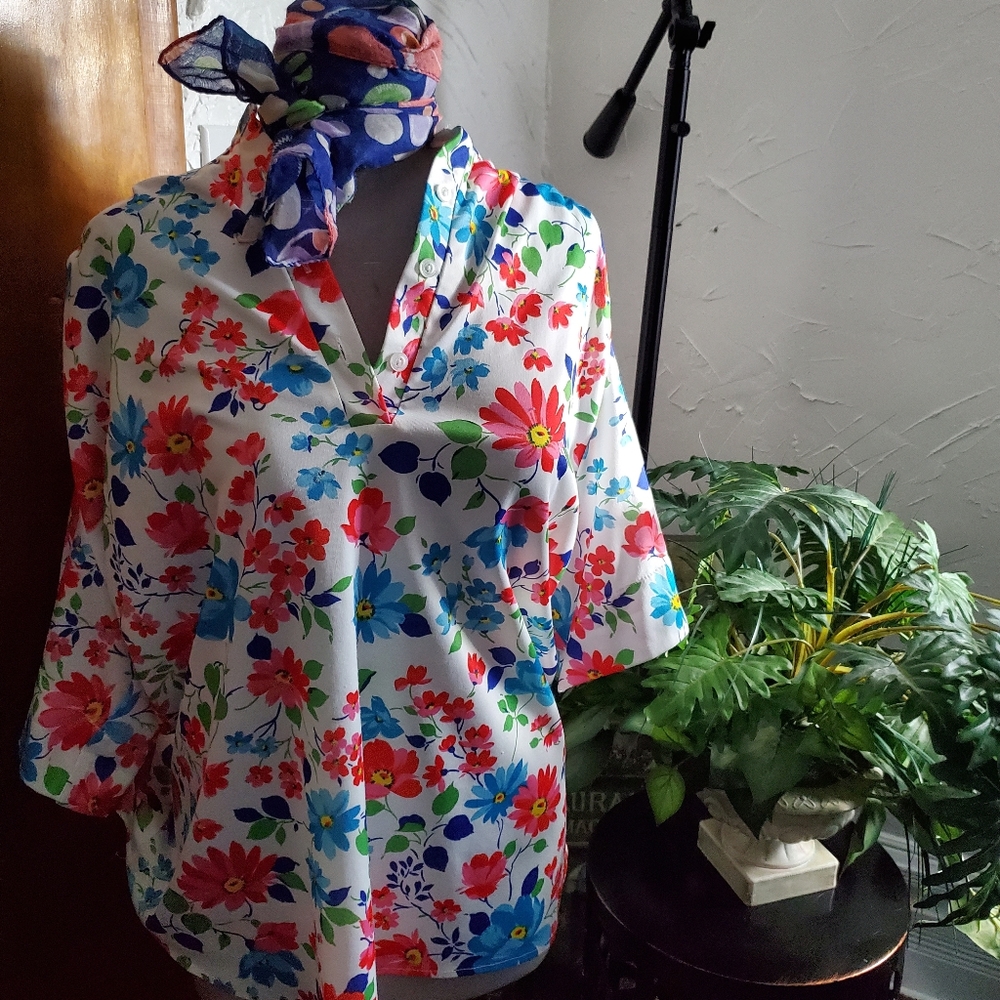 TOPNOTCH vintage women's blouse LARGE